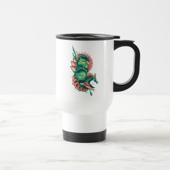 Taza De Viaje Aquaman | Gráfico Xebel King Nereus (Derecha)