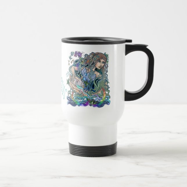 Taza De Viaje Aquarius Zodiac (Derecha)