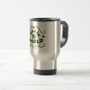Taza De Viaje Aquí está el mundo