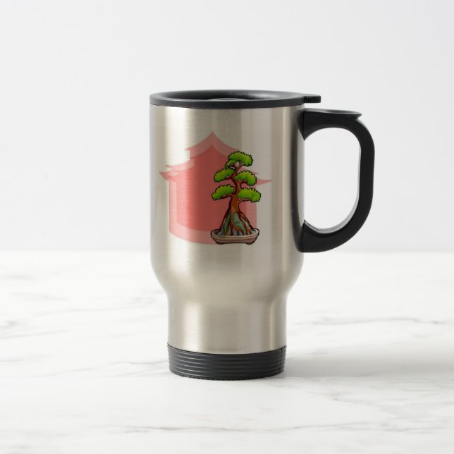 Taza De Viaje Árbol Bonsai (Derecha)