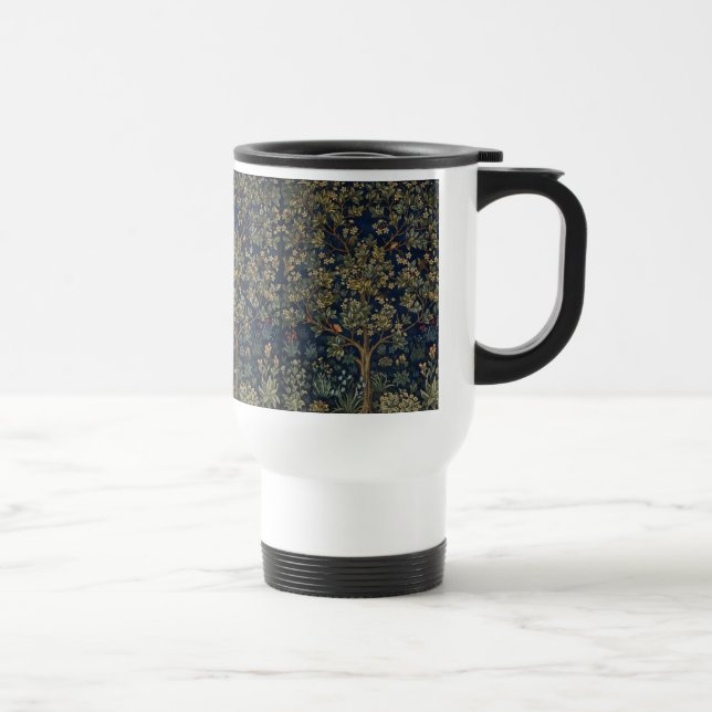 Taza De Viaje Árbol de la Vida vintage de William Morris (Derecha)