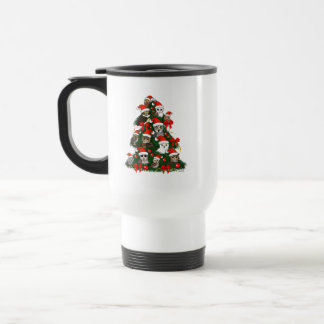 Taza De Viaje Árbol de Navidad de búhos