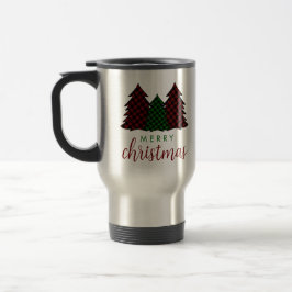 Taza De Viaje Árbol de navidad del patrón revestido de navidad