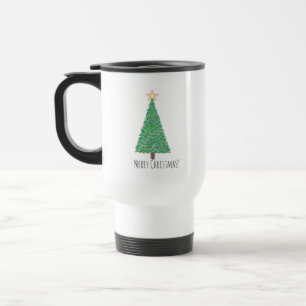 Taza De Viaje Árbol de navidad verde