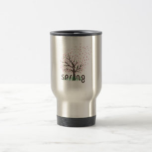 Taza De Viaje Árbol de primavera