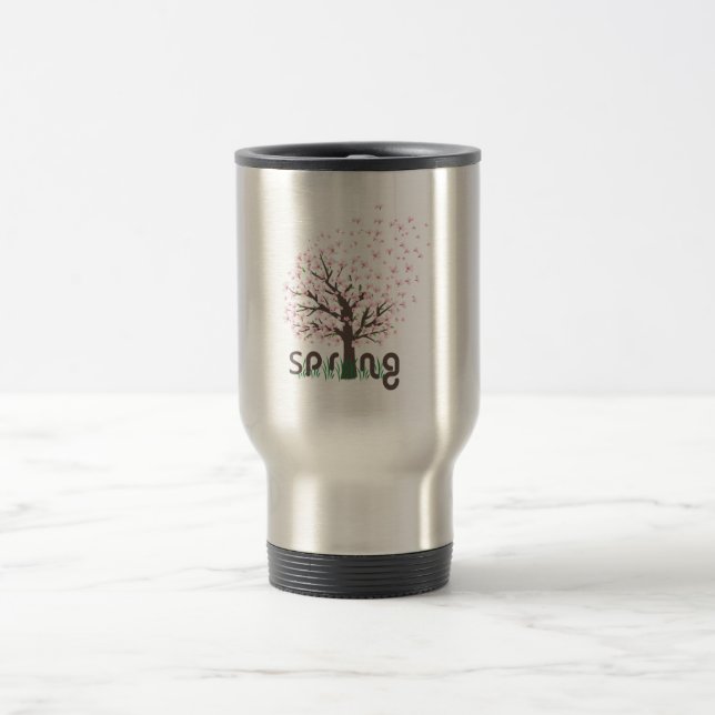 Taza De Viaje Árbol de primavera (Centro)