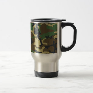 Taza De Viaje Arbolado Camo