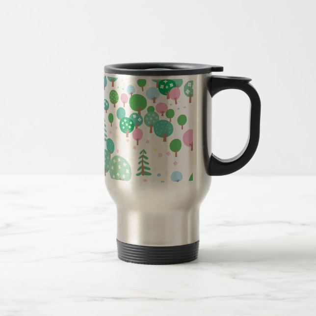 Taza De Viaje Árboles caprichosos de primavera (Derecha)