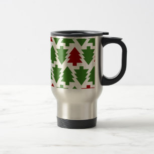Taza De Viaje Árboles de Navidad Patrón de Vacaciones