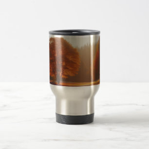 Taza De Viaje Árboles otoñales/campo con mamáes