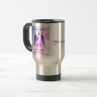 Taza De Viaje Archangel Michael violet travel mug