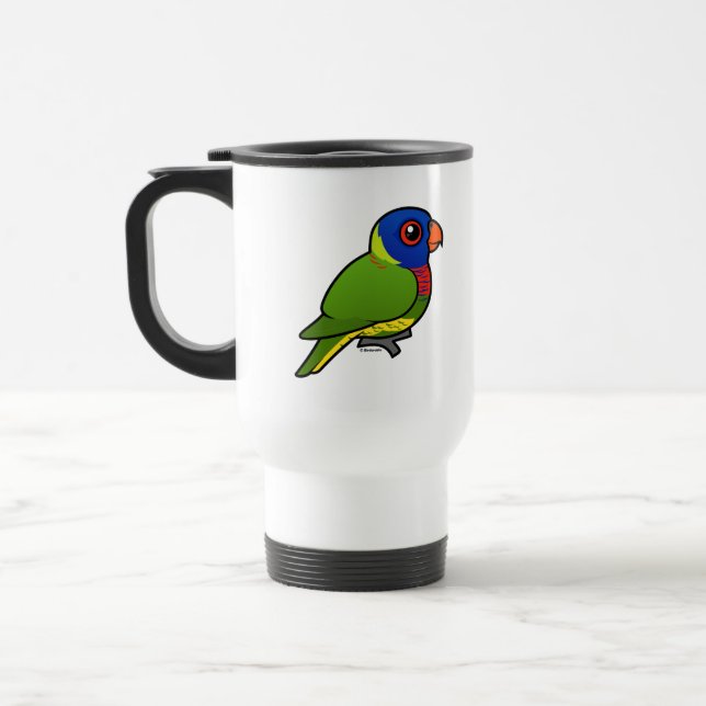 Taza De Viaje Arco iris Lorikeet de Birdorable (Izquierda)