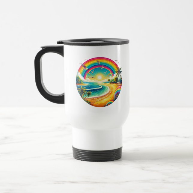 Taza De Viaje Arcoiris (Izquierda)