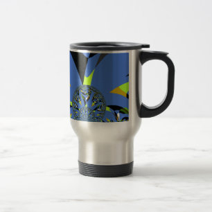 Taza De Viaje Arcos de Guay con diseño de arte fractal