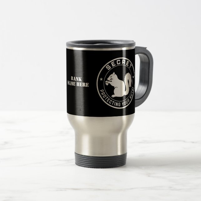 Taza De Viaje ardilla secreta que protege tu Personalizable de n (Anverso derecho)