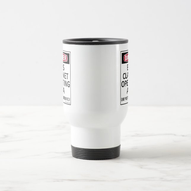 Taza De Viaje Área operativa Bass Clarinet Travel Mug (Centro)