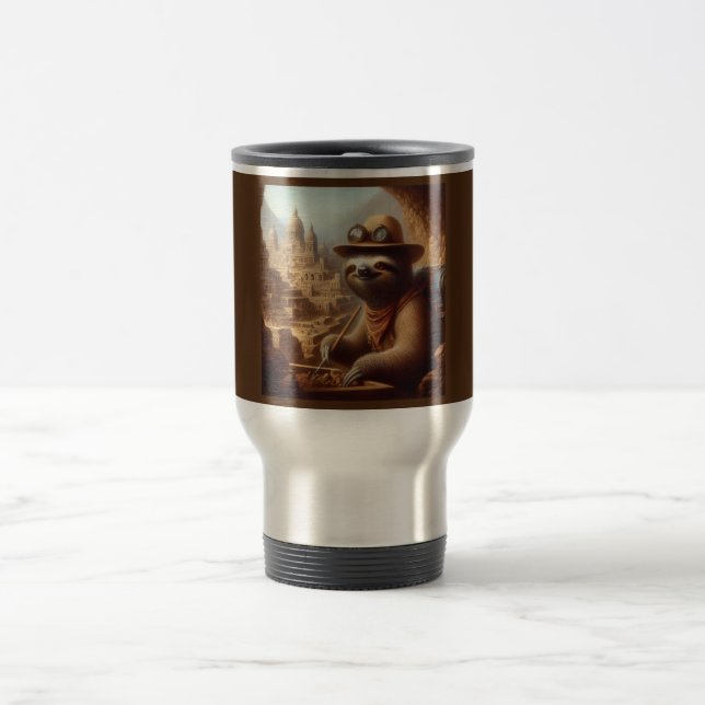 Taza De Viaje Arqueólogo Sloth (Centro)