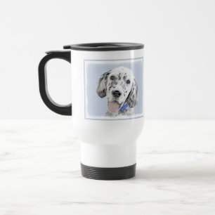 Taza De Viaje Arreglo de inglés azul Belton Pintura de perro