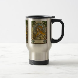 Taza De Viaje Art Nouveau mucha - Zodiac - La Plume