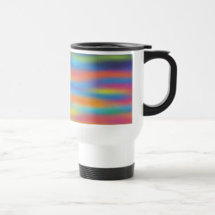 Taza De Viaje Arte abstracto del cielo del atardecer del desiert