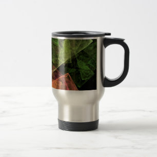 Taza De Viaje Arte abstracto espacio cúbico