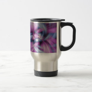 Taza De Viaje Arte abstracto púrpura