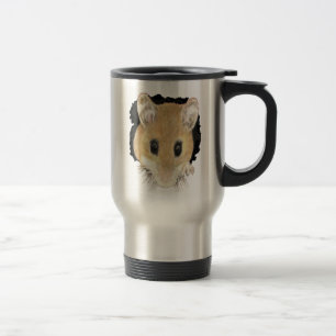 Taza De Viaje Arte Animal Cute Ratón Buscando Arte Acuático