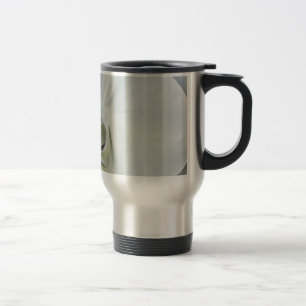 Taza De Viaje Arte Botánico de Orquídea Blanca Elegante
