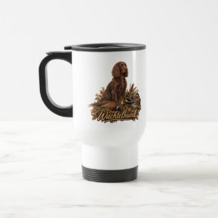 Taza De Viaje Arte de caza con Wachtelhund, Spaniel alemán