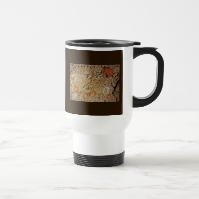 Taza De Viaje Arte de Cueva de la Edad del Hielo (Derecha)