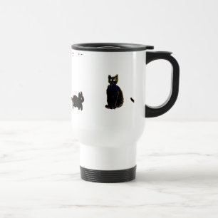 Taza De Viaje Arte de gatos negros