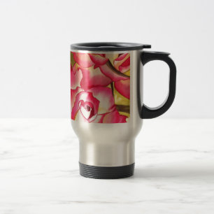 Taza De Viaje arte de la acuarela de Hannah Gordon rosa Rose