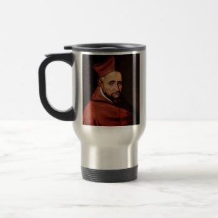 Taza De Viaje Arte de la Biblioteca Romana de San Roberto Belarm