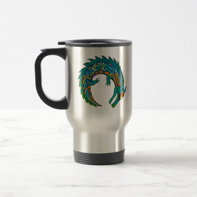 Taza De Viaje Arte de ligador tribal (Izquierda)