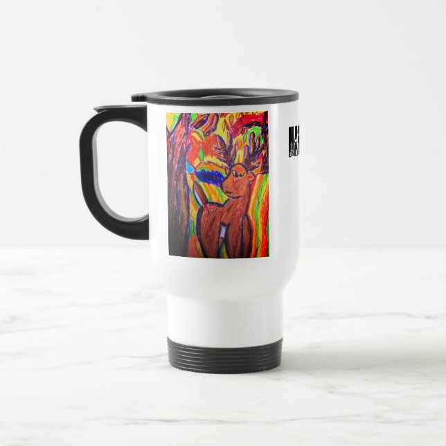 Taza De Viaje arte de los ciervos (Izquierda)