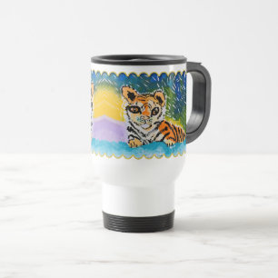 Taza De Viaje "Arte de los niños" de Baby Tiger