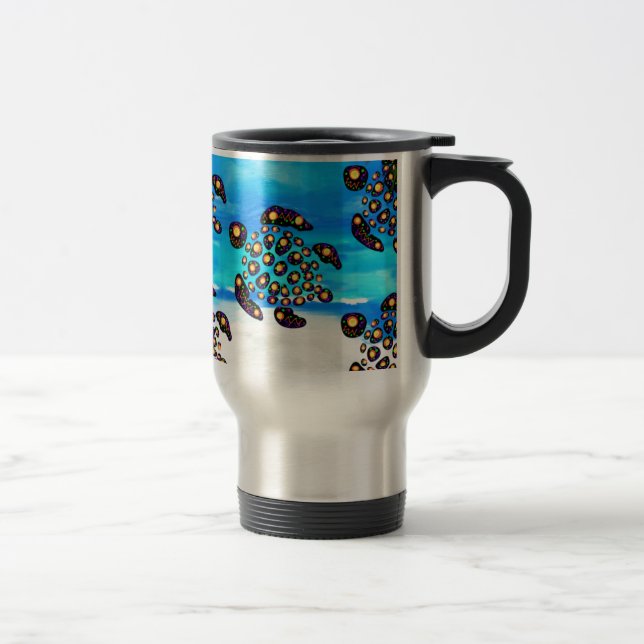 Taza De Viaje Arte de Tortuga (Derecha)