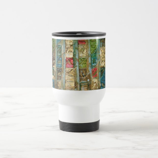 Taza De Viaje arte del bloque (Centro)
