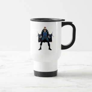 Taza De Viaje Arte del cómic del bumerán del pelotón el del