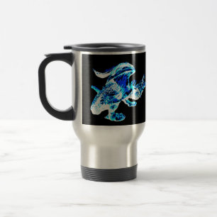 Taza De Viaje Arte Fantástico de Dragón del Reino Congelado