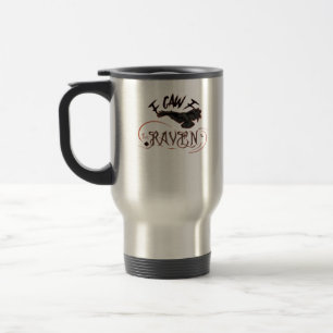 Taza De Viaje Arte gótico del cuervo que vi Clásico Retro de ter