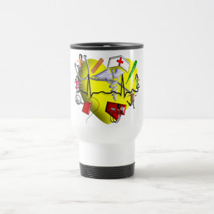 Taza De Viaje Arte gráfico Regalo-Adorable 3D de la enfermera d