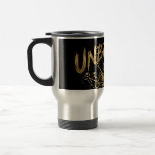 Taza De Viaje Arte Motivacional Edgy Corona del Rey Cráneo Inque
