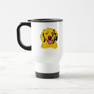 Taza De Viaje Arte pop de Golden Retriever
