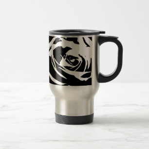 Taza De Viaje Arte Rosa posterizado