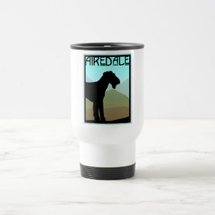 Taza De Viaje Artesano Airedale Terrier