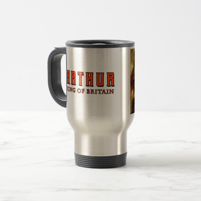 Taza De Viaje Arthur King of Britain travel mug (Anverso izquierdo)