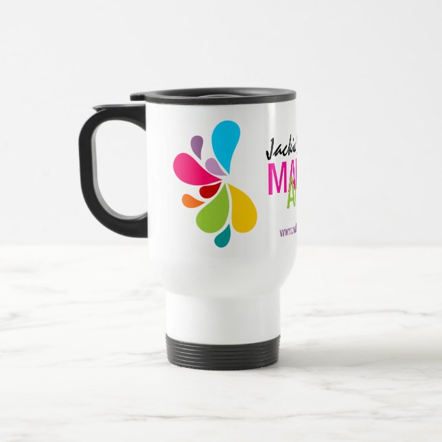 Taza De Viaje Artista de maquillaje promocional (Izquierda)