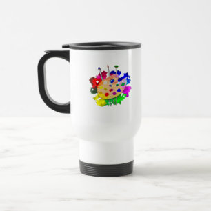 Taza De Viaje Artista de paletas artísticas