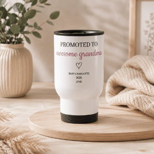 Taza De Viaje Ascendida a Abuela Increíble Personalizada